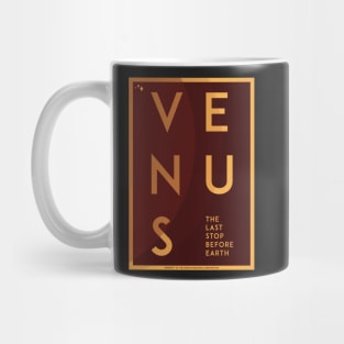 Art Deco Space Travel Poster - Venus Mug